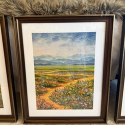 16 x 20 picture frames with brushed antique gold edges (set of 3)