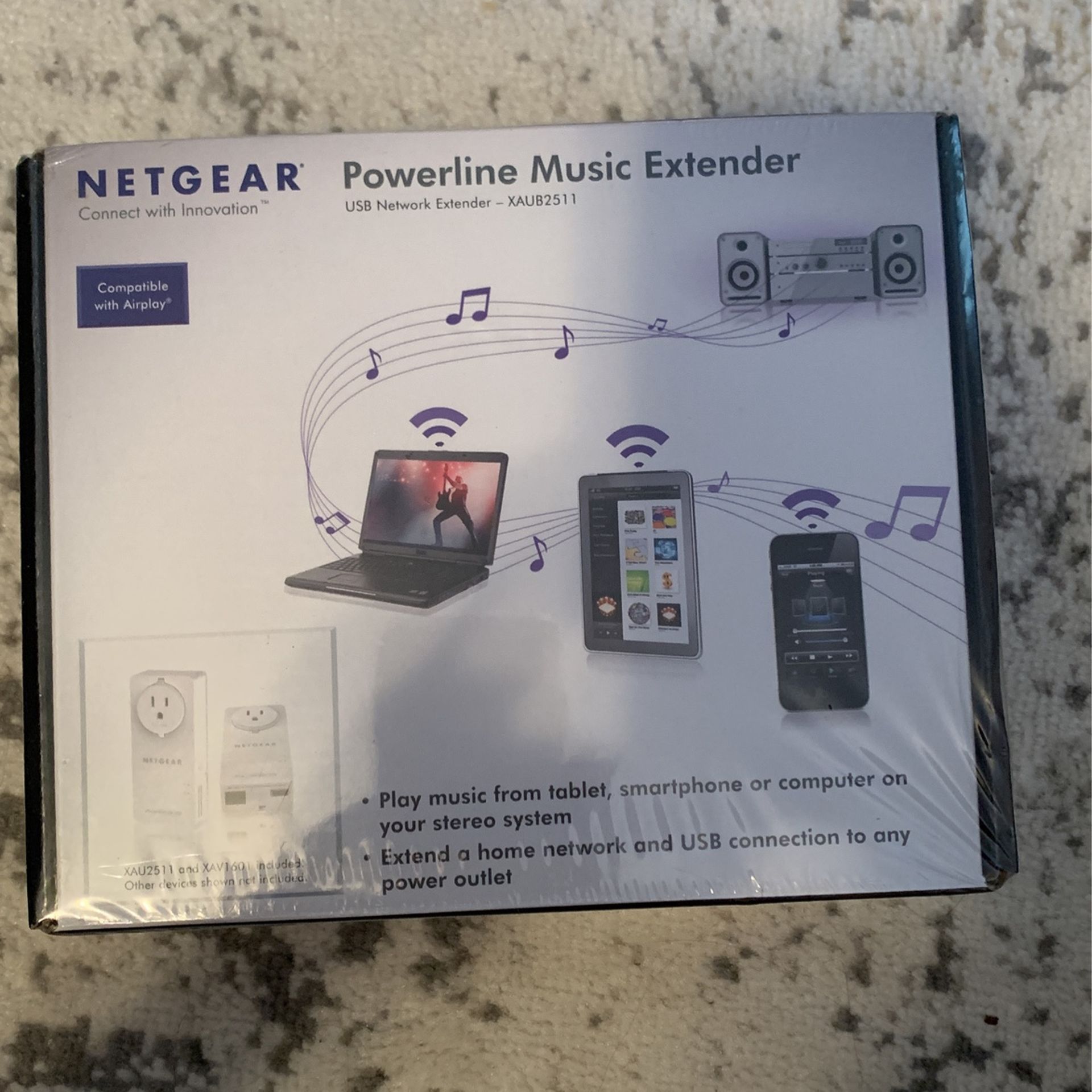 extend  Your Home Network  With  NETGEAR Power line Music Extender