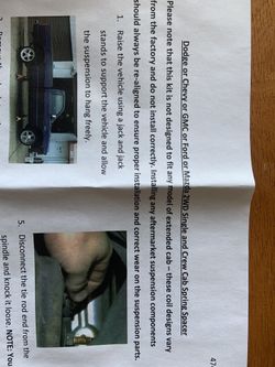 2” leveling kit spacers