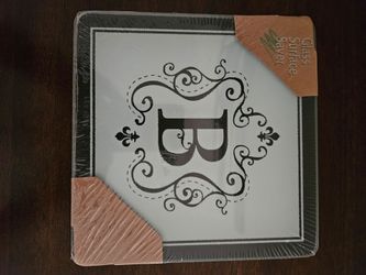 Glass cutting board 8x8 or small Chautaurie Board for a sm snax, New sealed $5