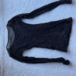 Black Mesh Shirt 