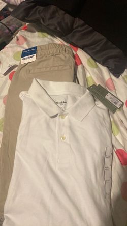 Size M  modern jogger pants and white collar shirt