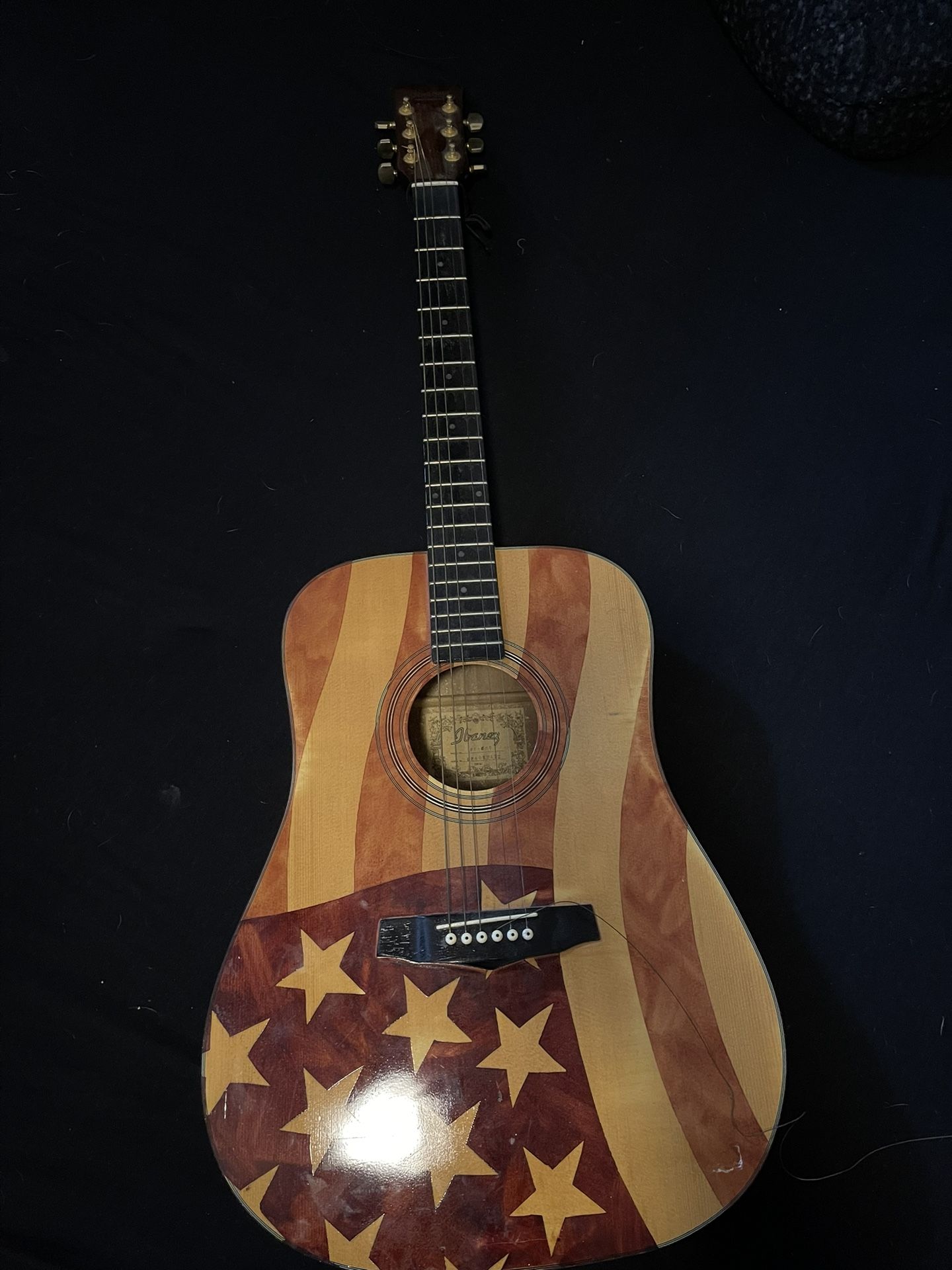 Ibanez American Flag Acoustic Guitar