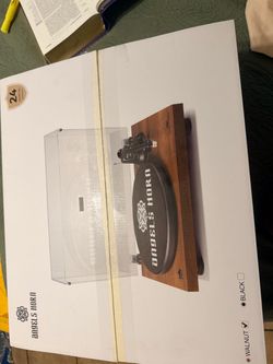 Angels Horn Vinyl Record Player Turntable  – Walnut / open box never used