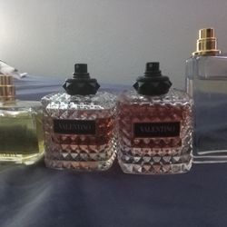 Versace, Valentino 2 Of Them And Burberry Female Perfumes 