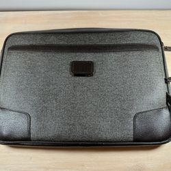 TUMI Laptop Case Brown & Grey