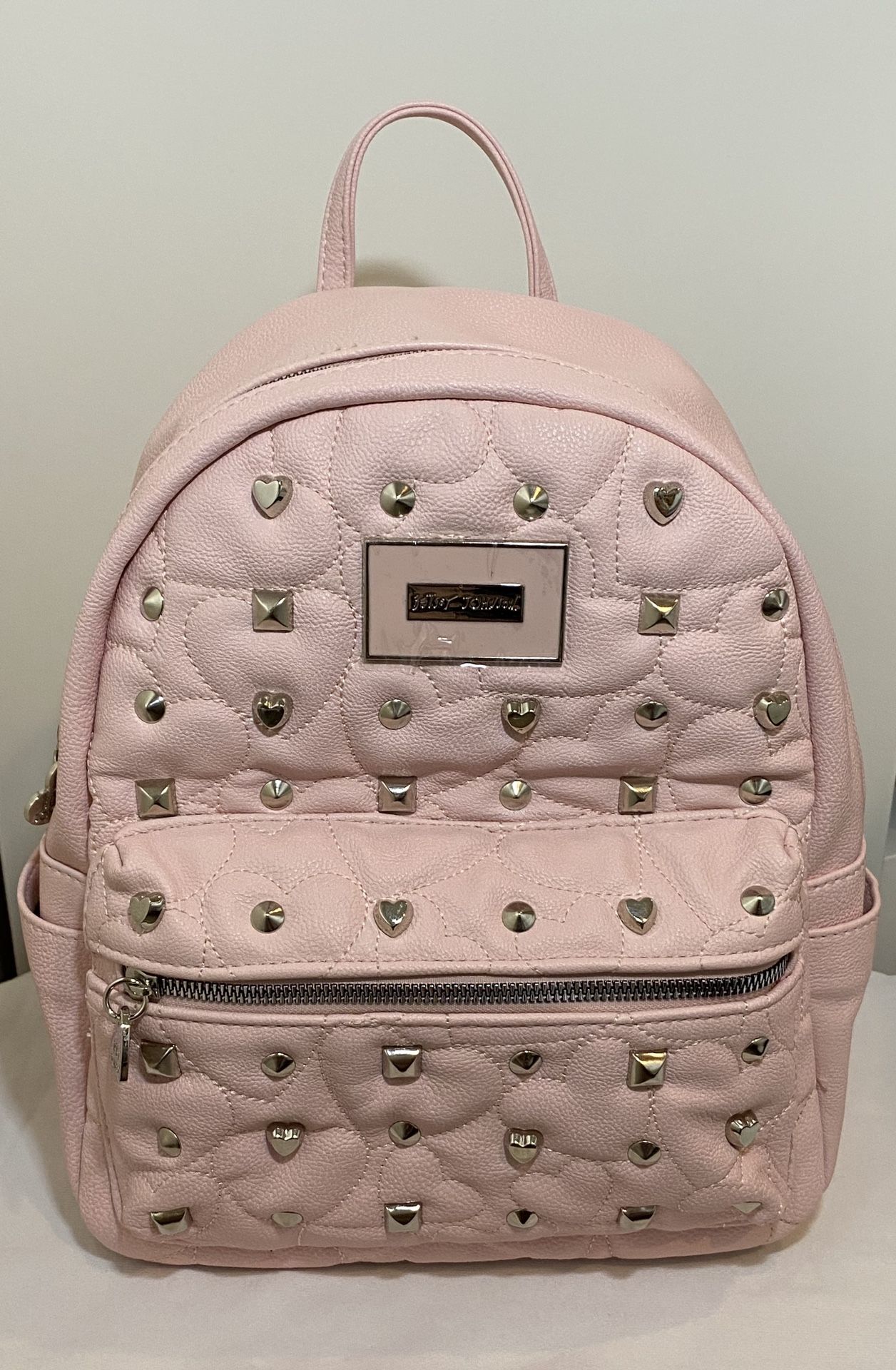 Betsey Johnson Pink Studded Backpack
