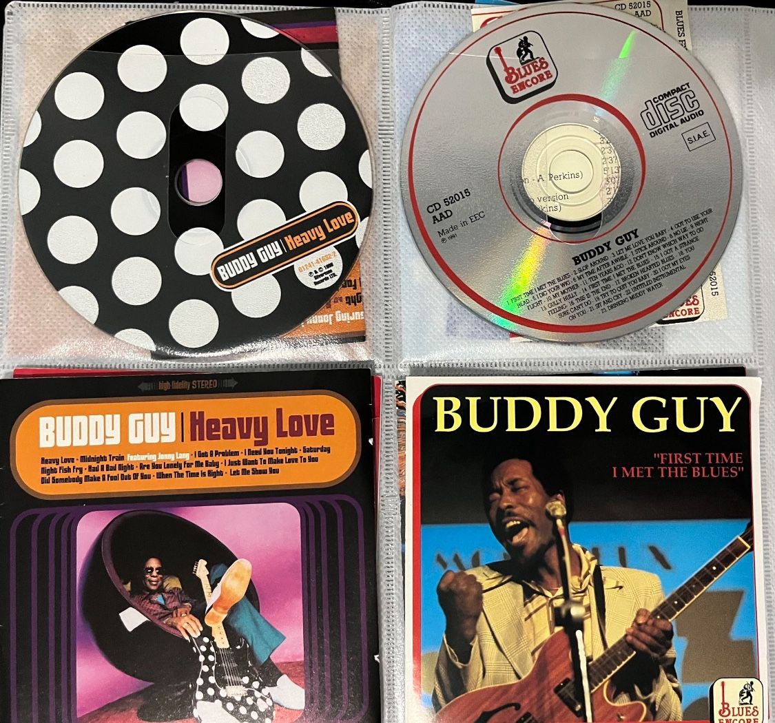 Buddy Guy 2 CD Collection Great collection of songs. Includes 2 CDs and album notes and art. No plastic gem boxes. In CD sleeve. I can mix and match