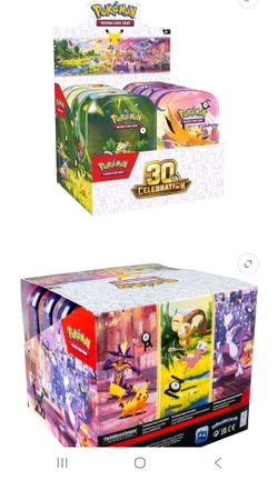 Pokémon TCG 30th Celebration mini tin full Box Set