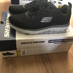 Brand New Skechers Men Shoes. Summit Memory Foam Sneaker Shoes, Black For Size 8/12/13, New With Tag