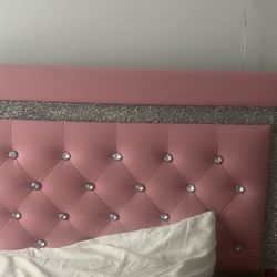 Twin Size Pink Bed Frame 