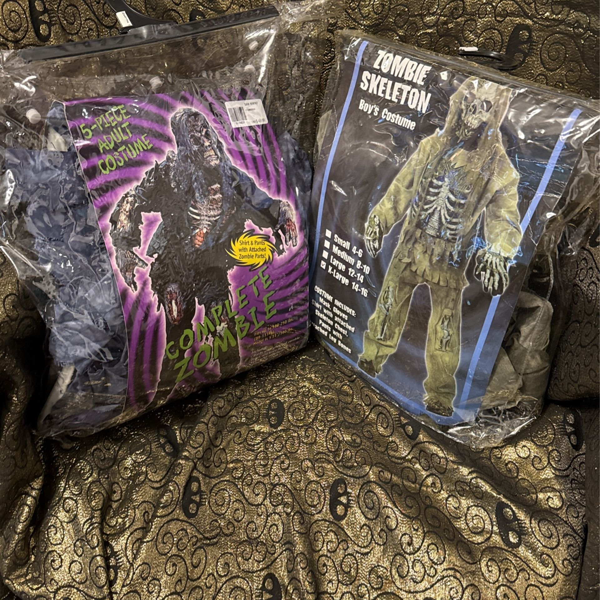 2 Complete Zombie Costumes 