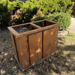 Rustic Fish Tank Stand