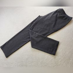 Ulla Popken Straight Leg Gray Joggers Knit Pants Women's Plus Size 24/26