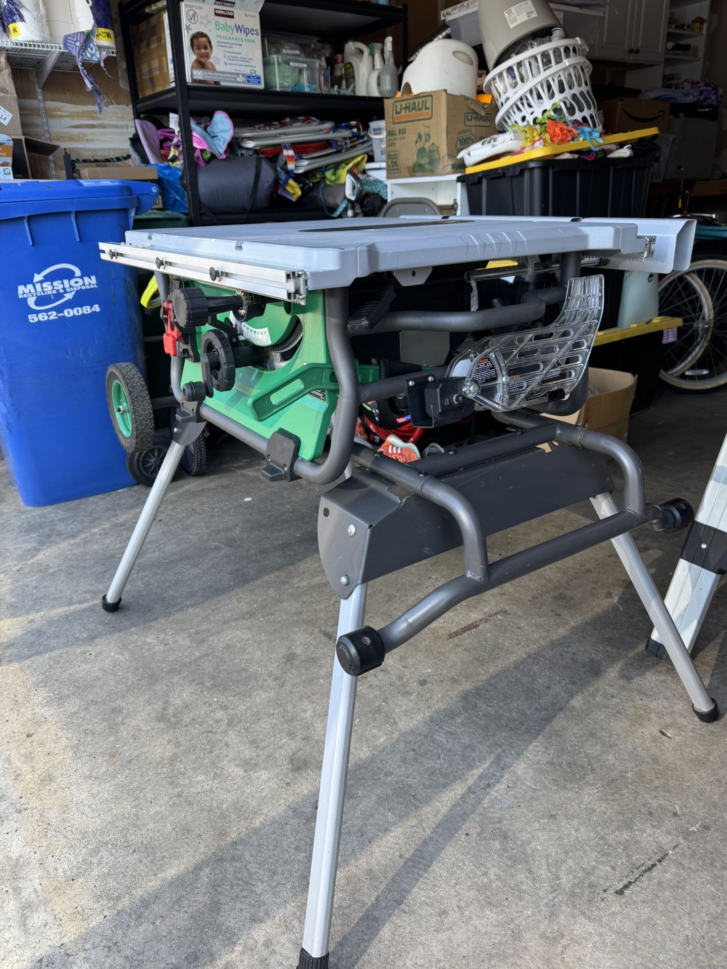 Metabo HPT 10-in 15 Amp 120V Jobsite Table Saw with Foldable Rolling Stand