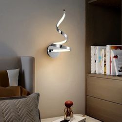Modern Spiral LED Wall Lamp Minimalist Strip Decorative Sconce