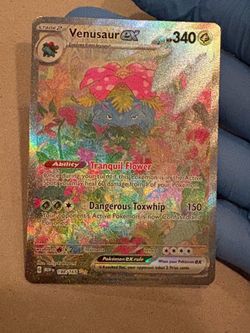 Venusaur Ex Illustration Rare Pokemon TCG Scarlet & Violet 151