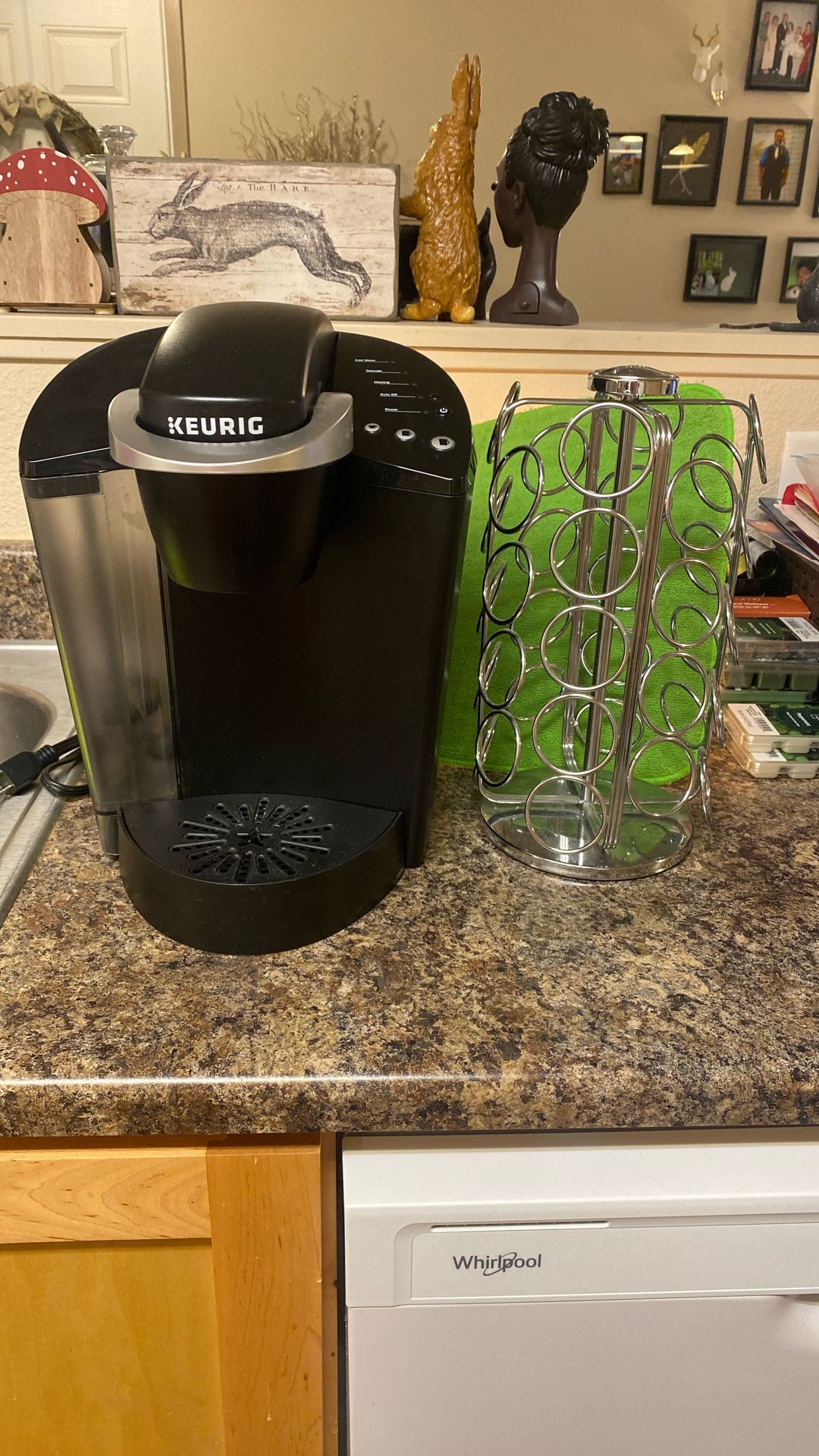 Keurig Coffee Maker And Coffee Pod Holder