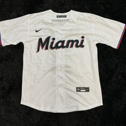 Miami Marlins White Arraez #3 Baseball Jersey 