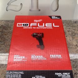 Milwaukee M18 FUEL Gen-2 18V Lithium-Ion Brushless Cordless Mid Torque 1/2 in. Impact Wrench w/Friction Ring (Tool-Only)