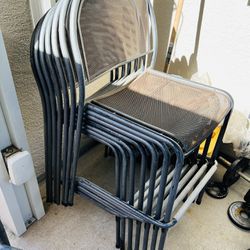 Patio Metal Sturdy 8 Chairs