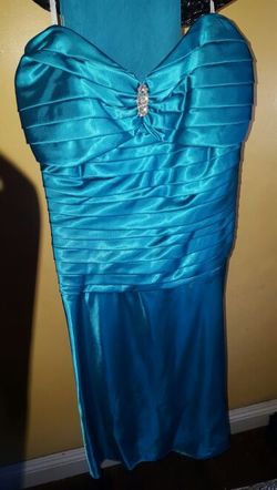 Short turquoise dress