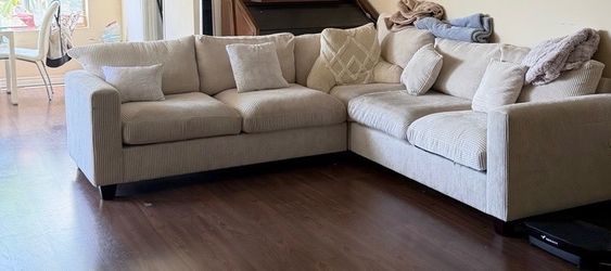 L shape velvet sofa