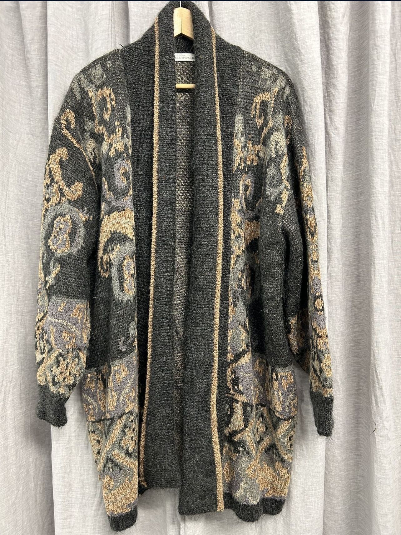 Mohair Blend Cardigan Large