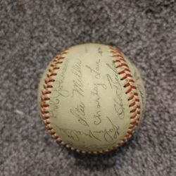 1966 Baltimore Orioles Autographed Team Baseball 