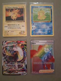 Pokémon Trading Cards Lot of 4