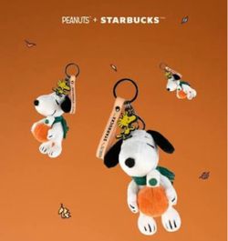 Snoopy keychain Starbucks viral