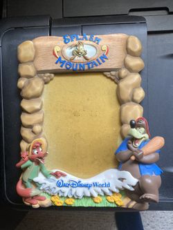 Walt Disney World Vintage Splash Mountain Photo Frame Brer Bear Rabbit Fox 3D Resin