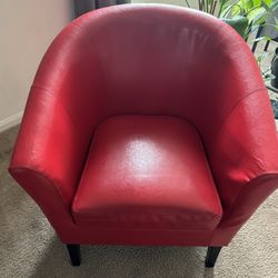 Pu Leather Barrel Chair