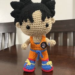 Crochet Goku Funko Style/ Goku Tejido a mano estilo Funko
