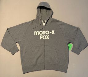 Fox Racing Oversized Moto-X Fleece Full Zip Hoodie Brand New DS