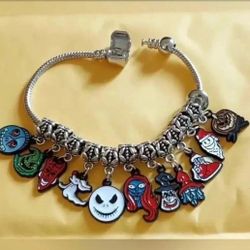 Nightmare B4 Christmas Jack Charm Bracelet 