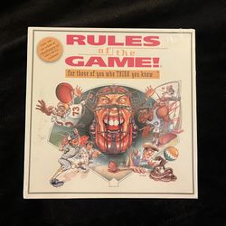 NEW - ‘Rules Of The Game’ Sports Trivia Board Game 