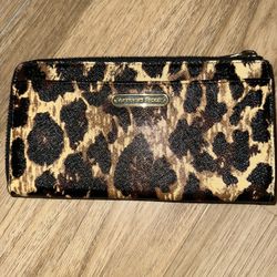 Victoria's Secret Brown and Black Wallet Leopard Print