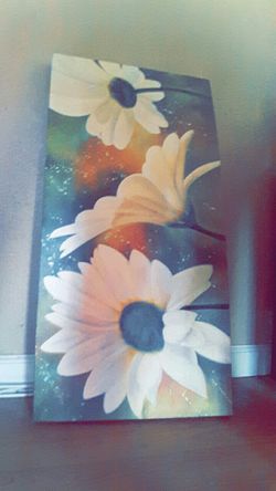 Hand painted flowers