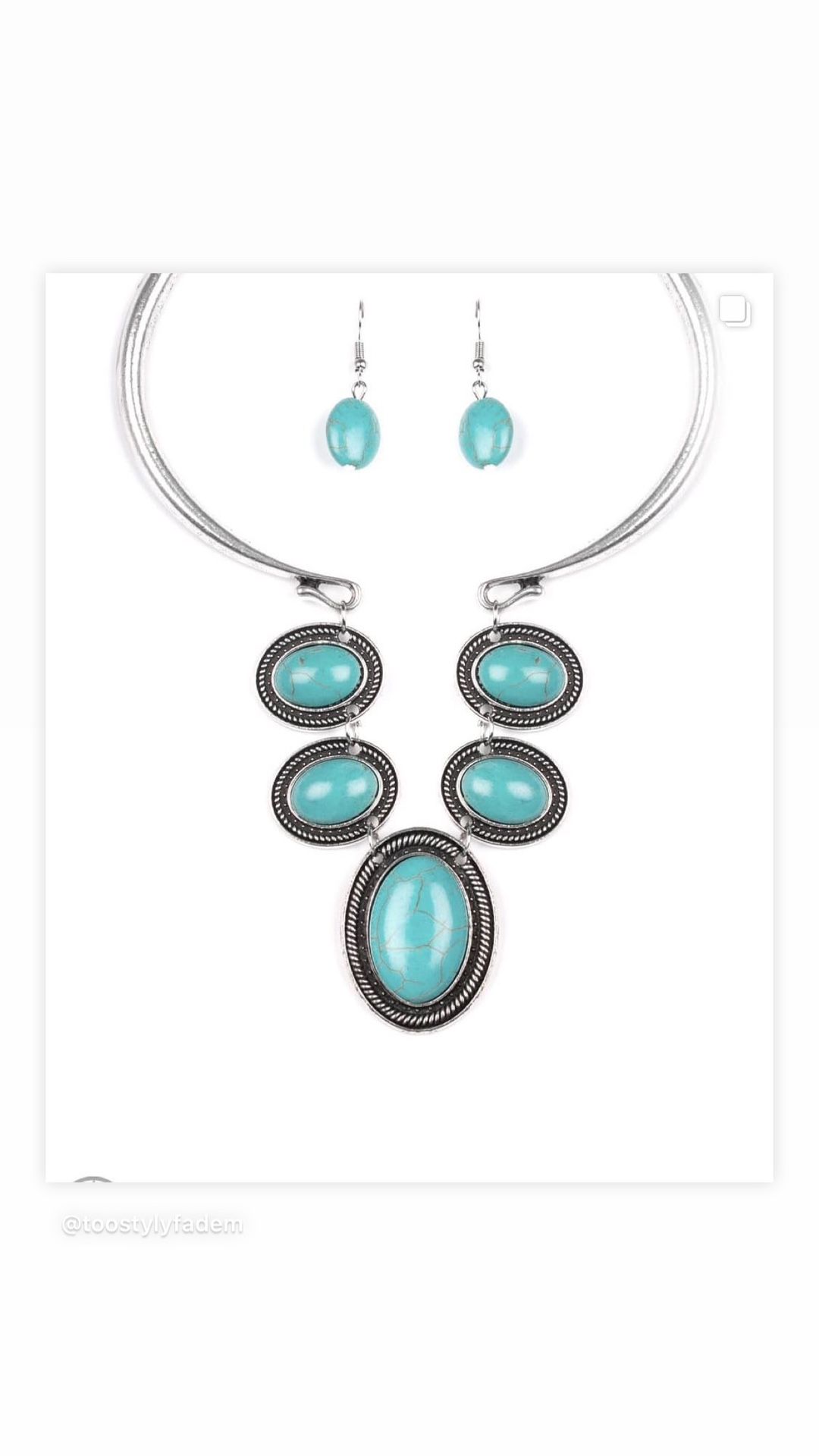Crackle Turquoise Earrings