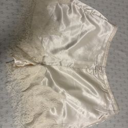 Trim Satin Shorts 