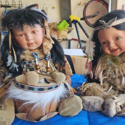 Native American Porcelain Dolls 