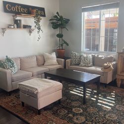 couch, loveseat, and Ottoman 