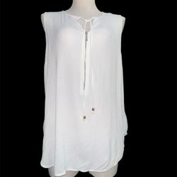 Michael Kors White Sleeveless Tunic