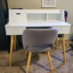 Desk For Office Or Bedroom With Chair