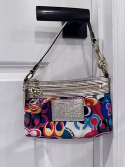 *Coach Brand Poppy Clutch Wristlet Pop C Signature*