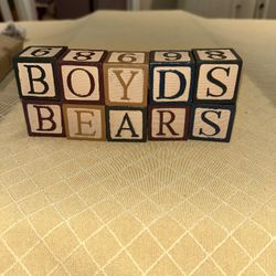 The Boyds Bears Collection Blocks Set Of 10 Retired, New In Box