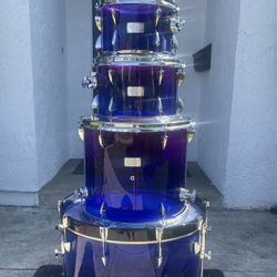 OCDP Acrylic Nightshade Glow 4pc Drum Kit 