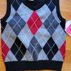 Infant Sweater Vest 6-9 Months..new