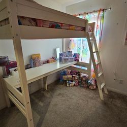 free loft bunkbed with desk